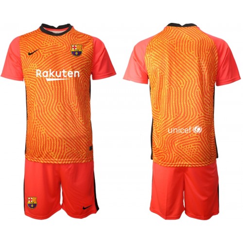 FC Barcelona Fodboldtrøjer Målmand Børn sæt 2020/21 M003 Kort ærmer FC Barcelona Fodboldtrøjer Målmand Børn sæt 2020/21 M003 Kort ærmer